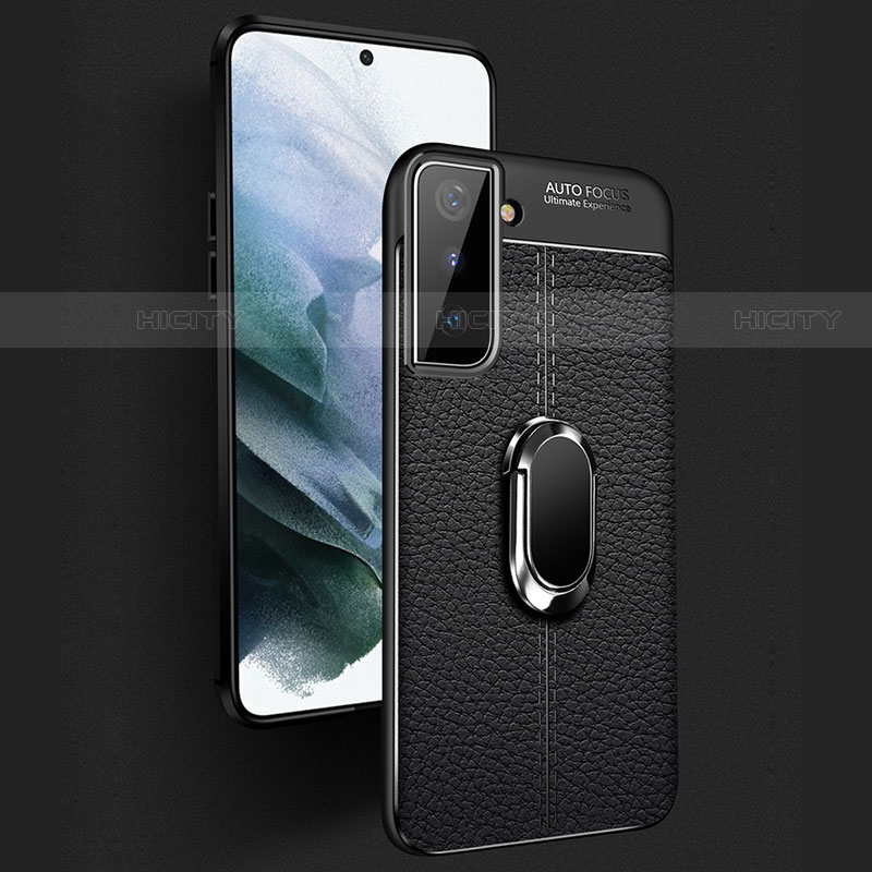 Custodia Silicone Morbida In Pelle Cover con Magnetico Anello Supporto per Samsung Galaxy S23 5G