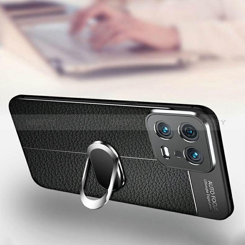 Custodia Silicone Morbida In Pelle Cover con Magnetico Anello Supporto per Xiaomi Mi 13 5G