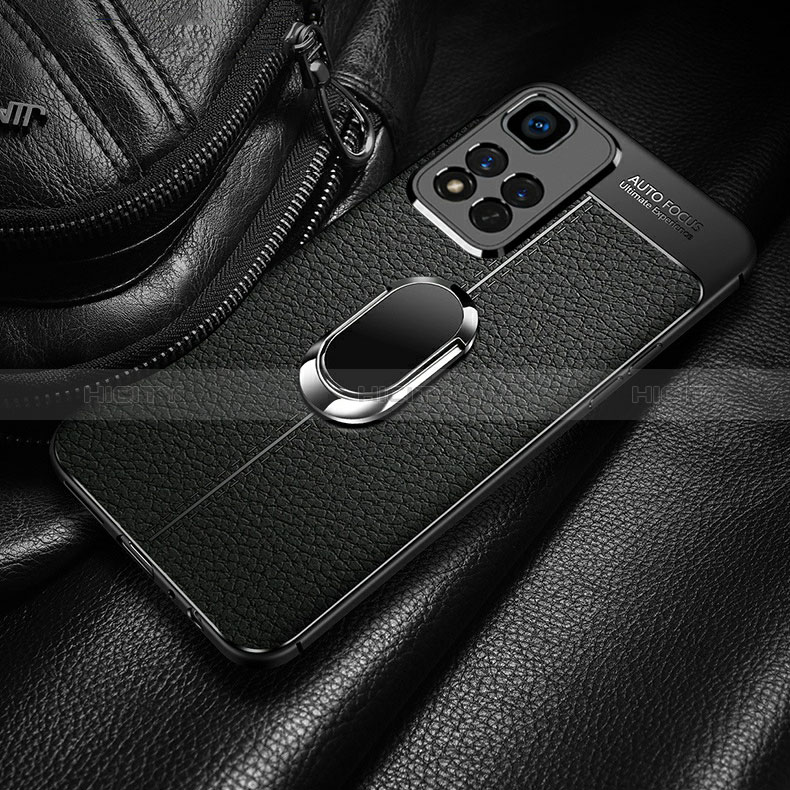 Custodia Silicone Morbida In Pelle Cover con Magnetico Anello Supporto per Xiaomi Poco X4 NFC