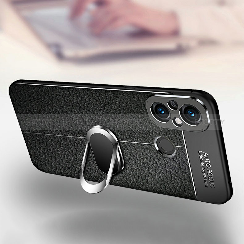 Custodia Silicone Morbida In Pelle Cover con Magnetico Anello Supporto per Xiaomi Redmi 11A 4G