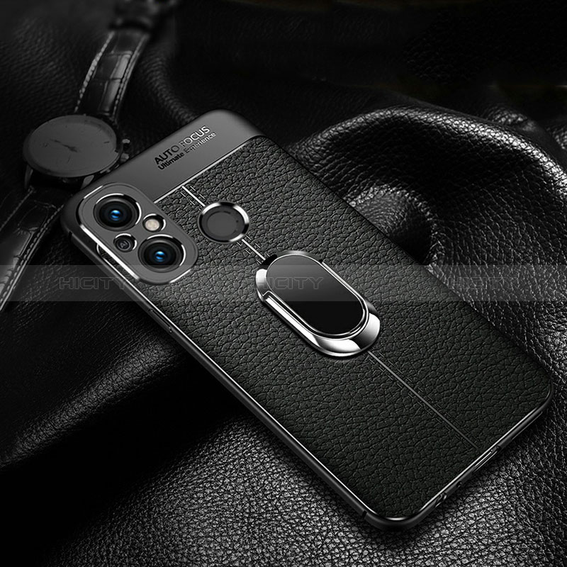 Custodia Silicone Morbida In Pelle Cover con Magnetico Anello Supporto per Xiaomi Redmi 11A 4G