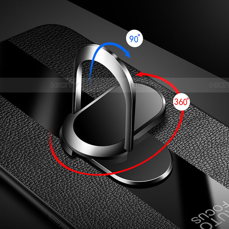 Custodia Silicone Morbida In Pelle Cover con Magnetico Anello Supporto per Xiaomi Redmi K30 Pro 5G