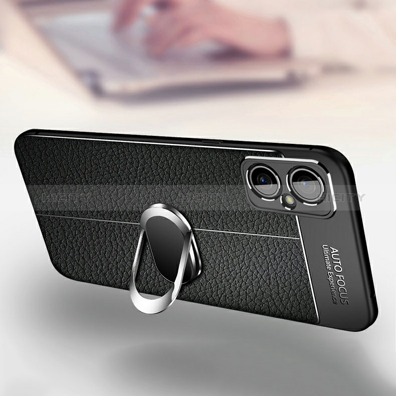 Custodia Silicone Morbida In Pelle Cover con Magnetico Anello Supporto per Xiaomi Redmi Note 11R 5G