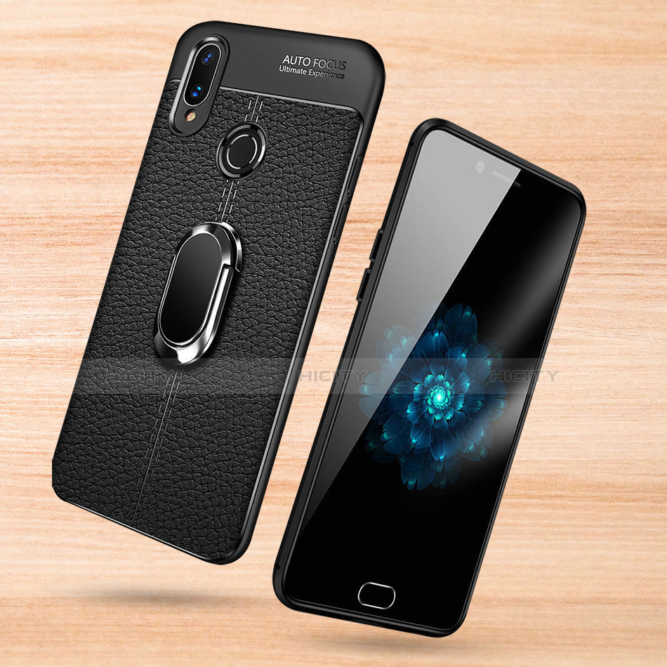 Custodia Silicone Morbida In Pelle Cover con Magnetico Anello Supporto per Xiaomi Redmi Note 7