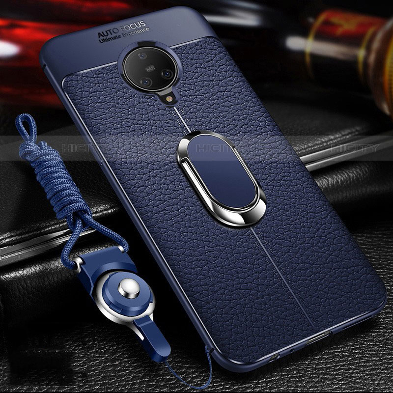 Custodia Silicone Morbida In Pelle Cover con Magnetico Anello Supporto S01 per Vivo Nex 3 5G