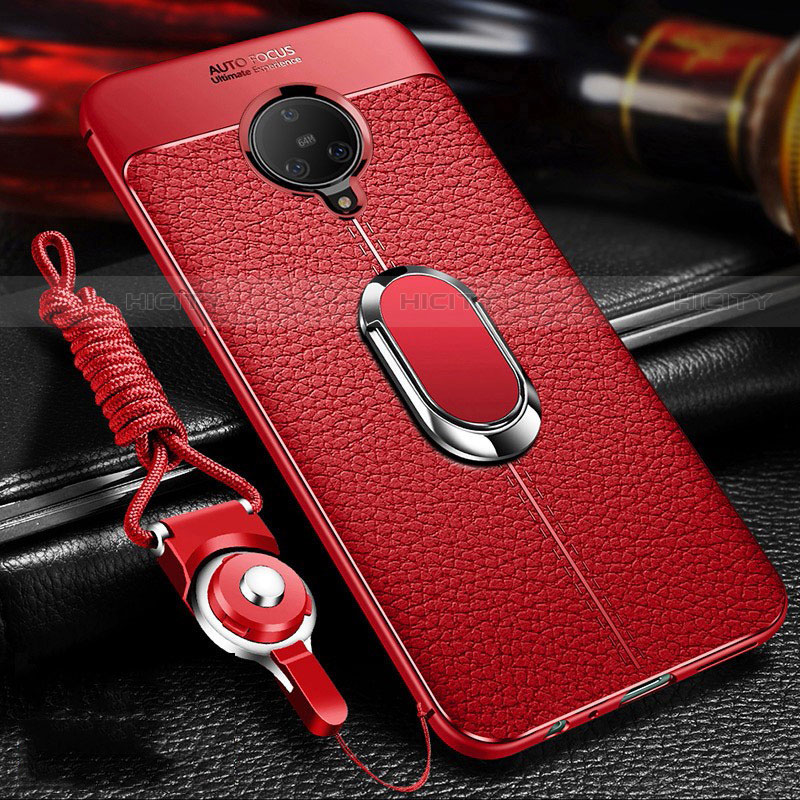 Custodia Silicone Morbida In Pelle Cover con Magnetico Anello Supporto S01 per Vivo Nex 3S