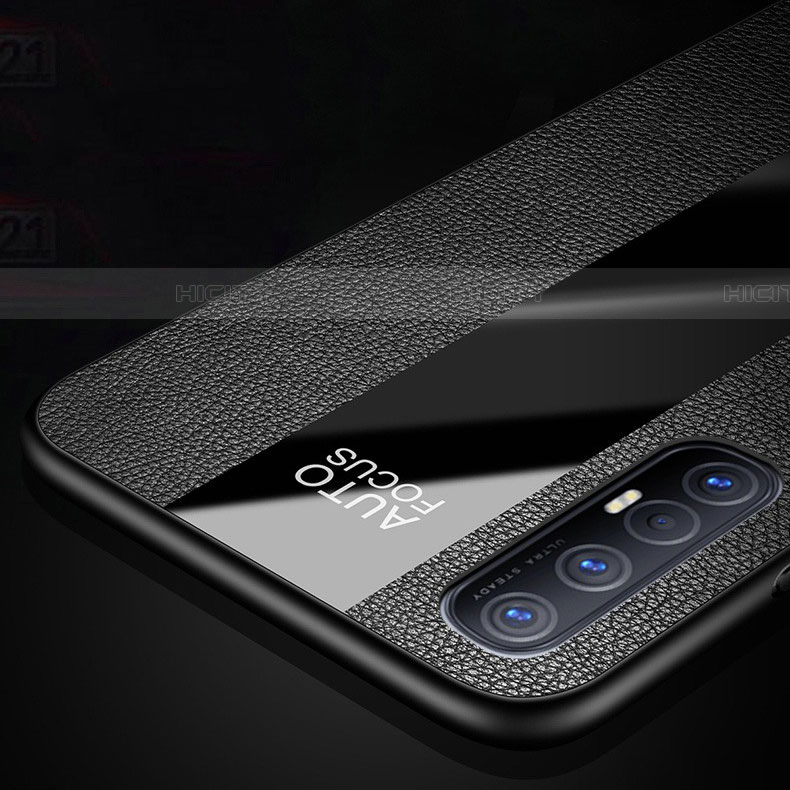 Custodia Silicone Morbida In Pelle Cover con Magnetico Anello Supporto S03 per Oppo Find X2 Neo