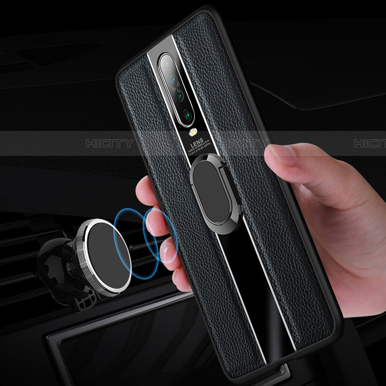 Custodia Silicone Morbida In Pelle Cover con Magnetico Anello Supporto S04 per Xiaomi Redmi K30i 5G
