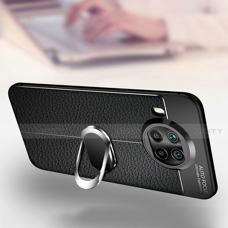 Custodia Silicone Morbida In Pelle Cover con Magnetico Anello Supporto T01 per Xiaomi Mi 10T Lite 5G
