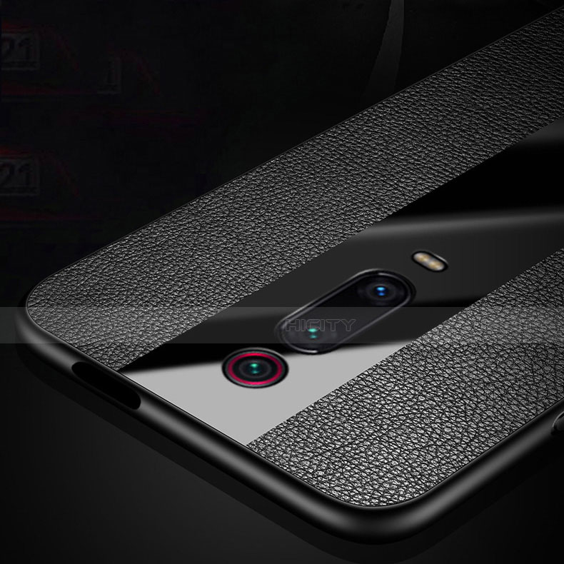 Custodia Silicone Morbida In Pelle Cover con Magnetico Anello Supporto T01 per Xiaomi Mi 9T Pro