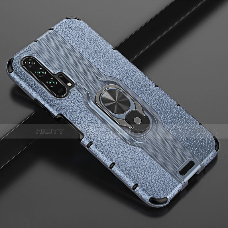 Custodia Silicone Morbida In Pelle Cover con Magnetico Anello Supporto T02 per Huawei Honor 20 Pro