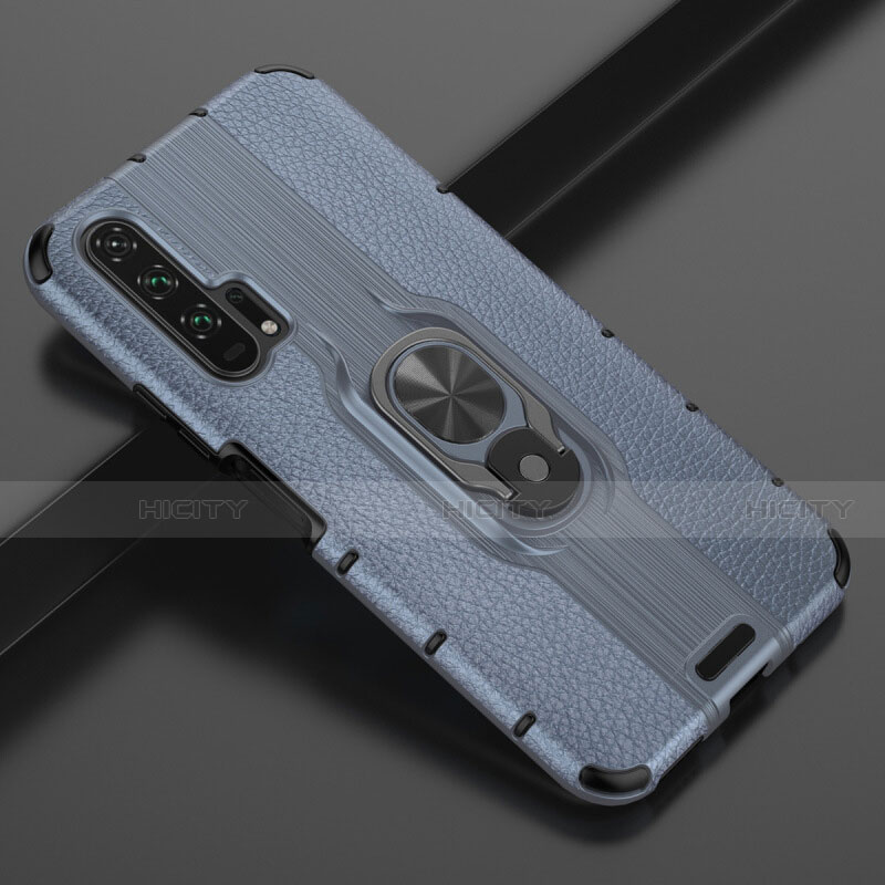 Custodia Silicone Morbida In Pelle Cover con Magnetico Anello Supporto T03 per Huawei Honor 20 Pro
