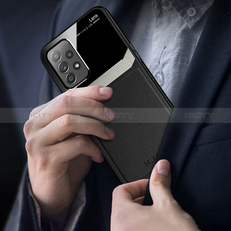Custodia Silicone Morbida In Pelle Cover con Magnetico FL1 per Samsung Galaxy A23 5G
