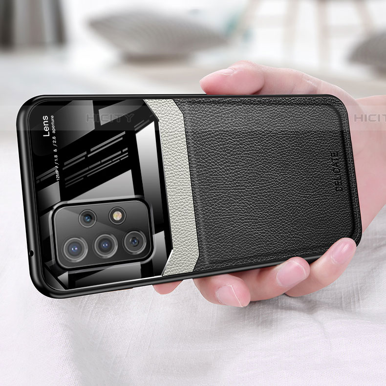 Custodia Silicone Morbida In Pelle Cover con Magnetico FL1 per Samsung Galaxy A52 5G