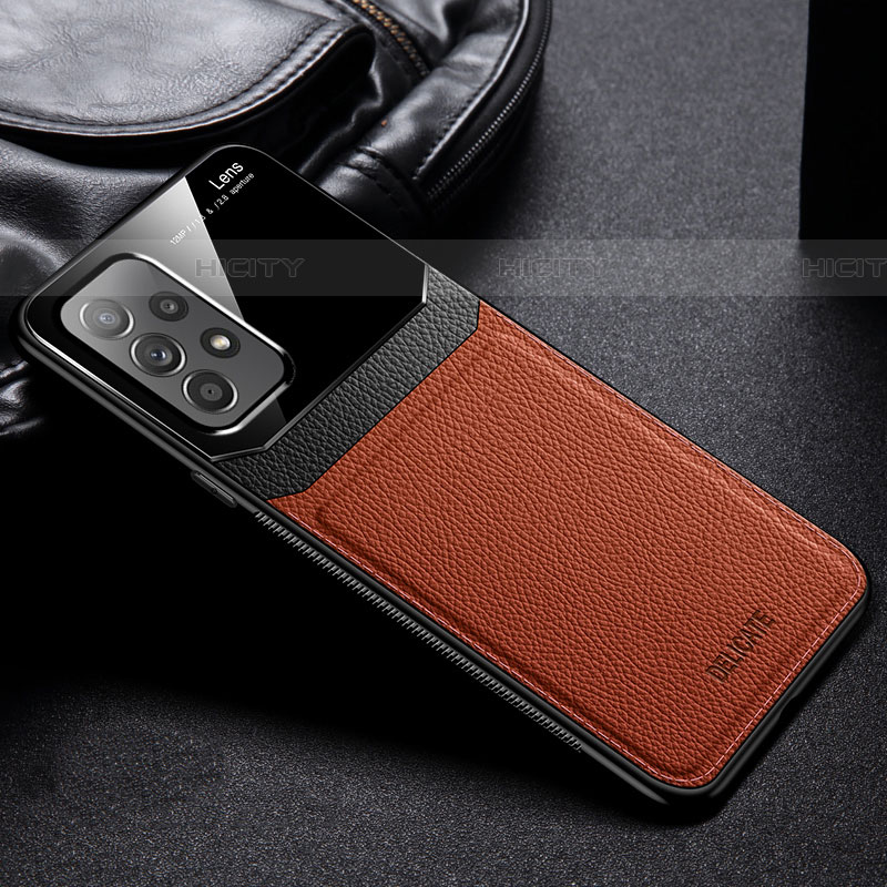 Custodia Silicone Morbida In Pelle Cover con Magnetico FL1 per Samsung Galaxy A53 5G