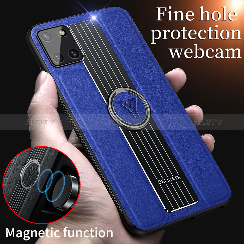 Custodia Silicone Morbida In Pelle Cover con Magnetico FL1 per Samsung Galaxy A81