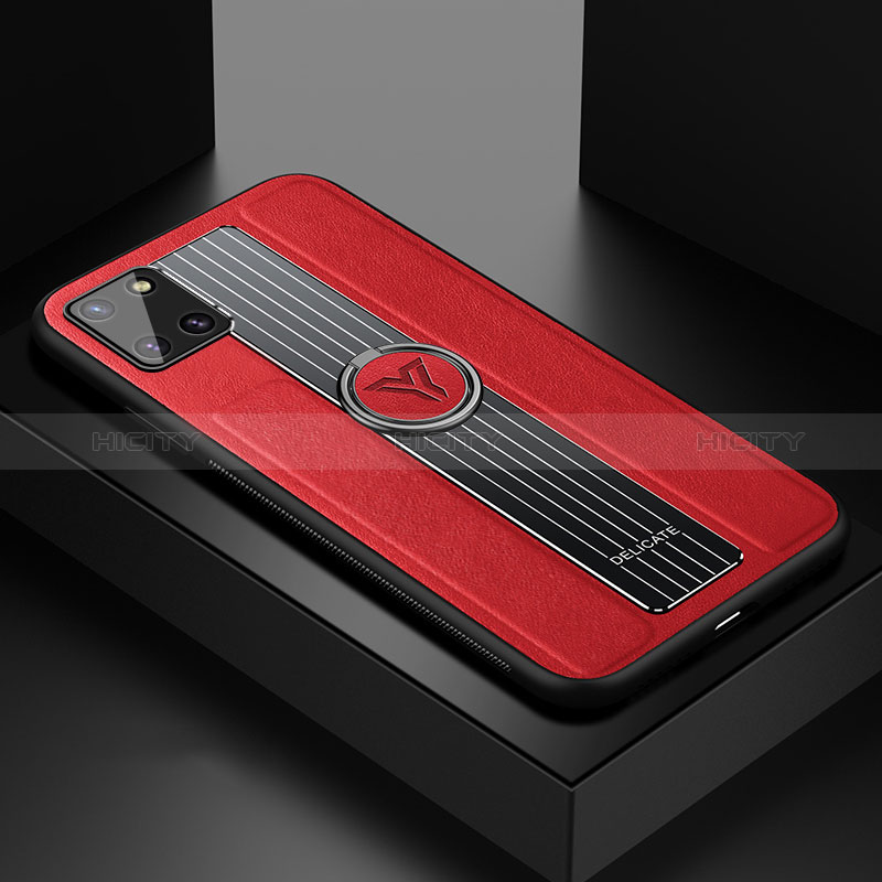 Custodia Silicone Morbida In Pelle Cover con Magnetico FL1 per Samsung Galaxy A81 Rosso