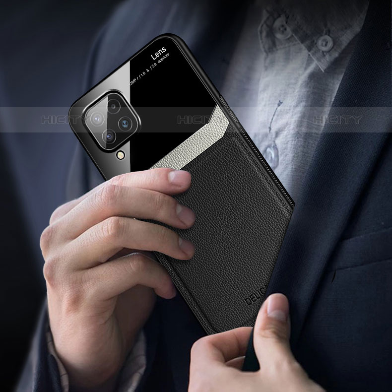 Custodia Silicone Morbida In Pelle Cover con Magnetico FL1 per Samsung Galaxy M32 4G