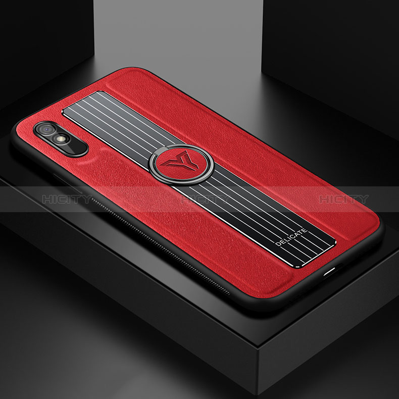 Custodia Silicone Morbida In Pelle Cover con Magnetico FL1 per Xiaomi Redmi 9A