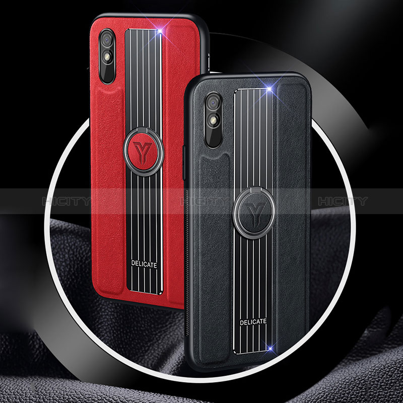 Custodia Silicone Morbida In Pelle Cover con Magnetico FL1 per Xiaomi Redmi 9i