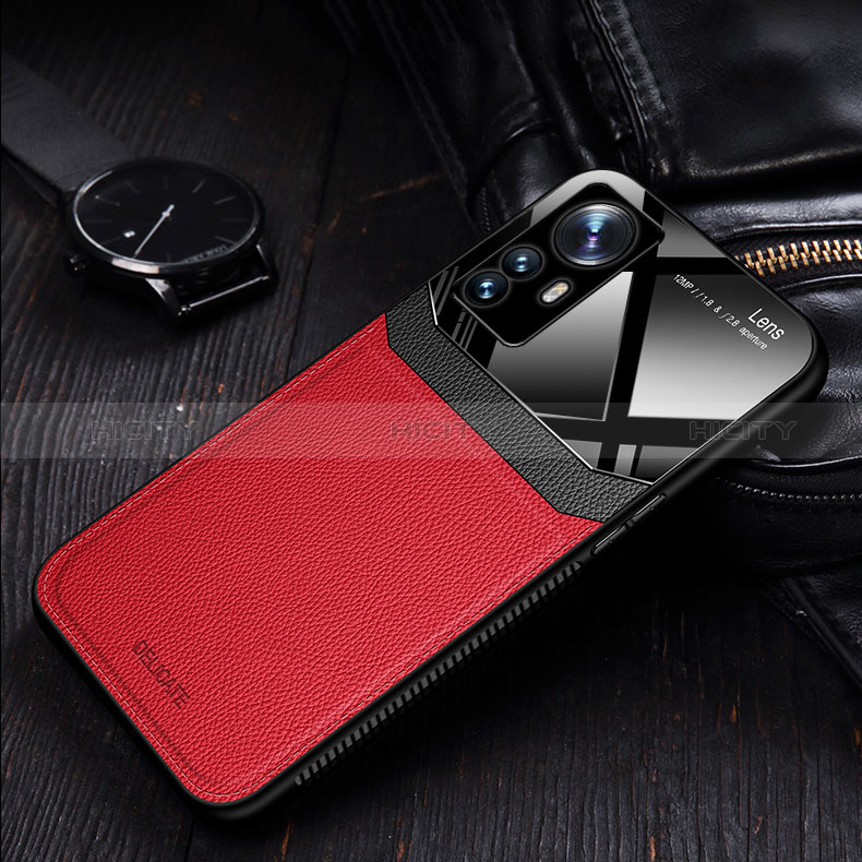 Custodia Silicone Morbida In Pelle Cover con Magnetico FL2 per Xiaomi Mi 12T Pro 5G