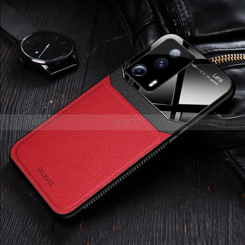 Custodia Silicone Morbida In Pelle Cover con Magnetico FL2 per Xiaomi Mi 13 Lite 5G