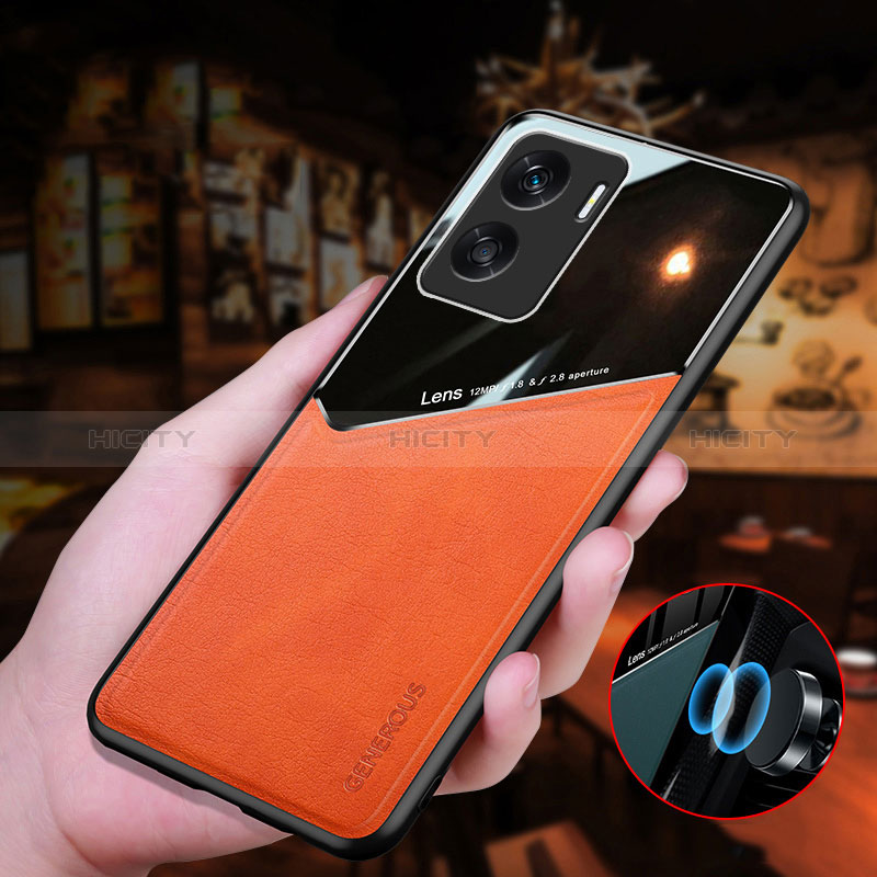 Custodia Silicone Morbida In Pelle Cover con Magnetico per Huawei Honor 90 Lite 5G