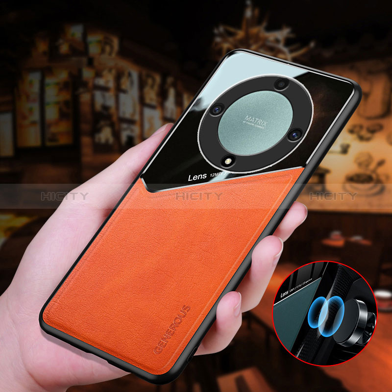 Custodia Silicone Morbida In Pelle Cover con Magnetico per Huawei Honor Magic6 Lite 5G