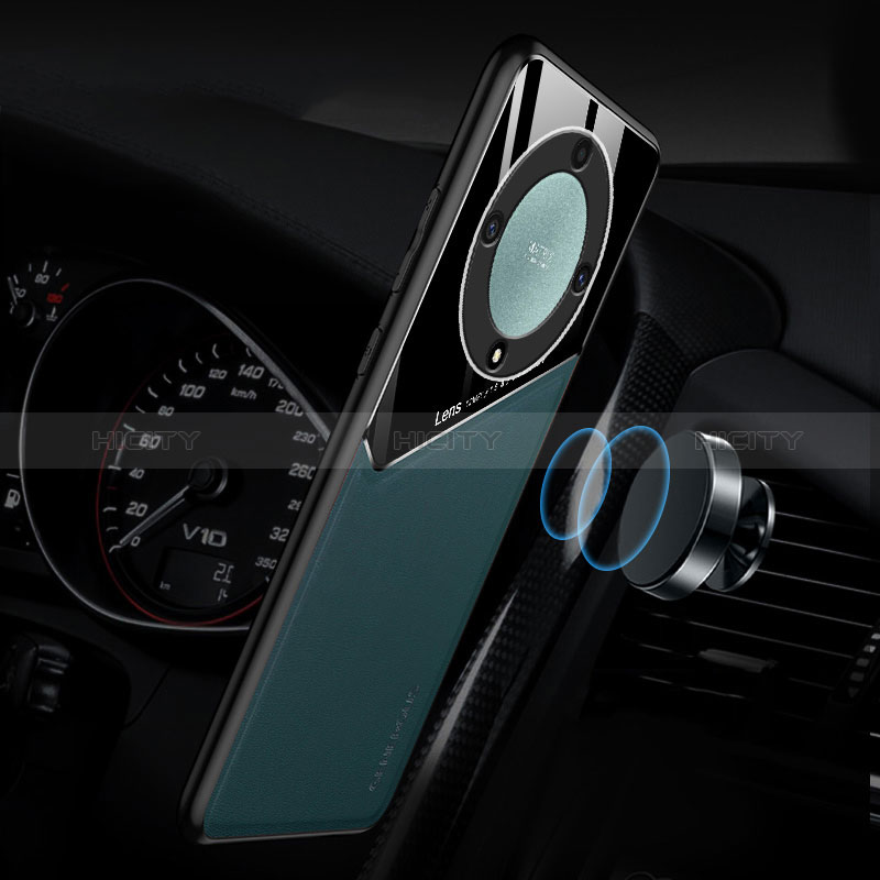 Custodia Silicone Morbida In Pelle Cover con Magnetico per Huawei Honor X9b 5G