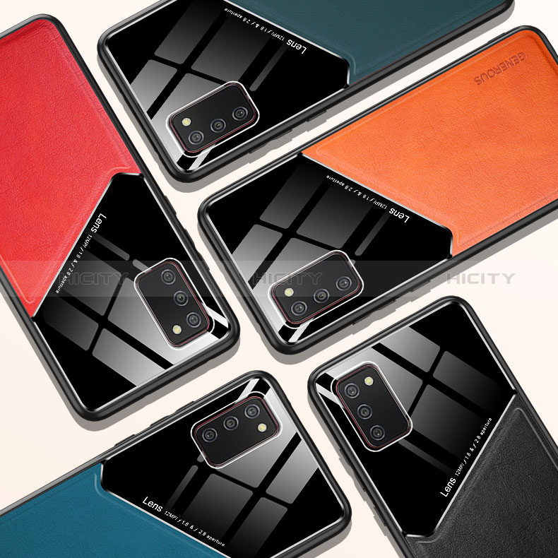 Custodia Silicone Morbida In Pelle Cover con Magnetico per Samsung Galaxy A02s