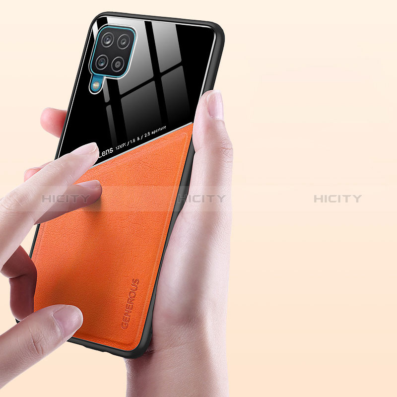 Custodia Silicone Morbida In Pelle Cover con Magnetico per Samsung Galaxy A12 Nacho