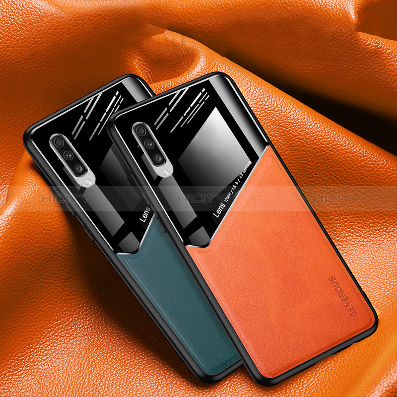 Custodia Silicone Morbida In Pelle Cover con Magnetico per Samsung Galaxy A70