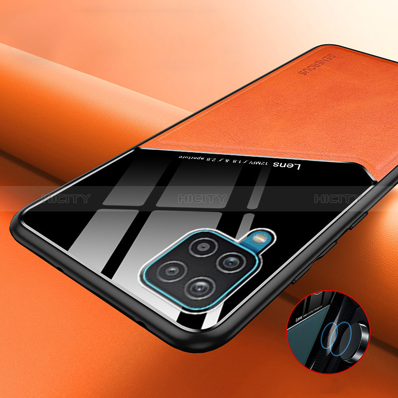 Custodia Silicone Morbida In Pelle Cover con Magnetico per Samsung Galaxy F12