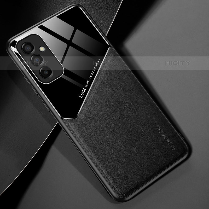 Custodia Silicone Morbida In Pelle Cover con Magnetico per Samsung Galaxy M23 5G Nero
