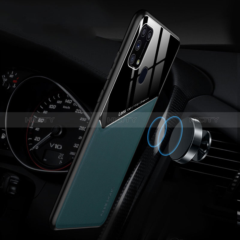 Custodia Silicone Morbida In Pelle Cover con Magnetico per Samsung Galaxy M31 Prime Edition