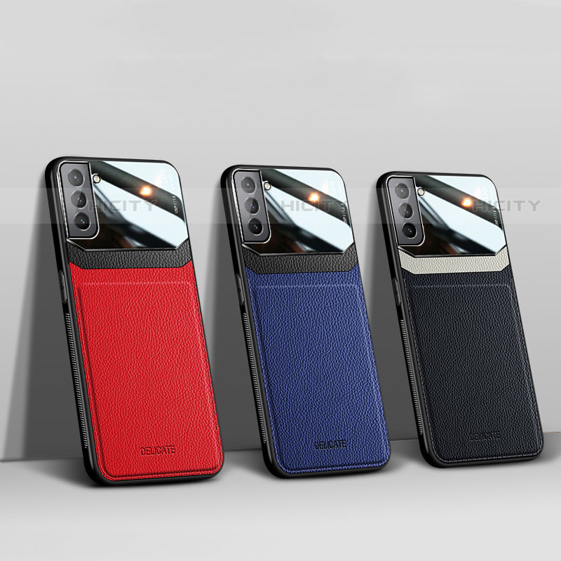 Custodia Silicone Morbida In Pelle Cover con Magnetico per Samsung Galaxy S21 Plus 5G
