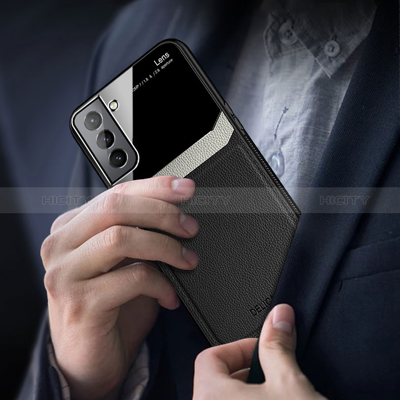Custodia Silicone Morbida In Pelle Cover con Magnetico per Samsung Galaxy S24 Plus 5G