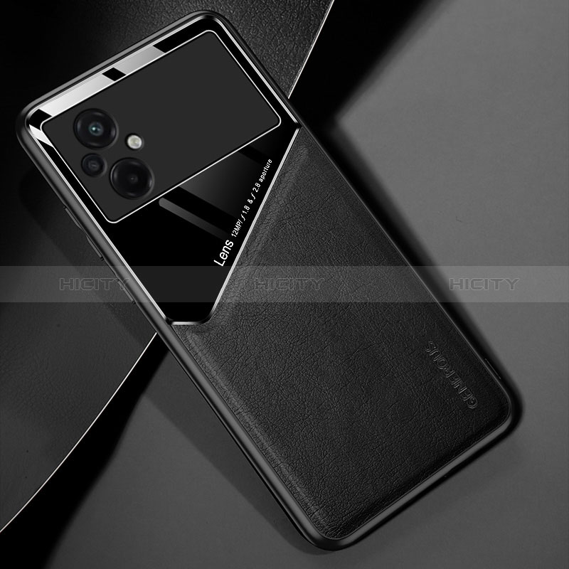 Custodia Silicone Morbida In Pelle Cover con Magnetico per Xiaomi Poco M5 4G