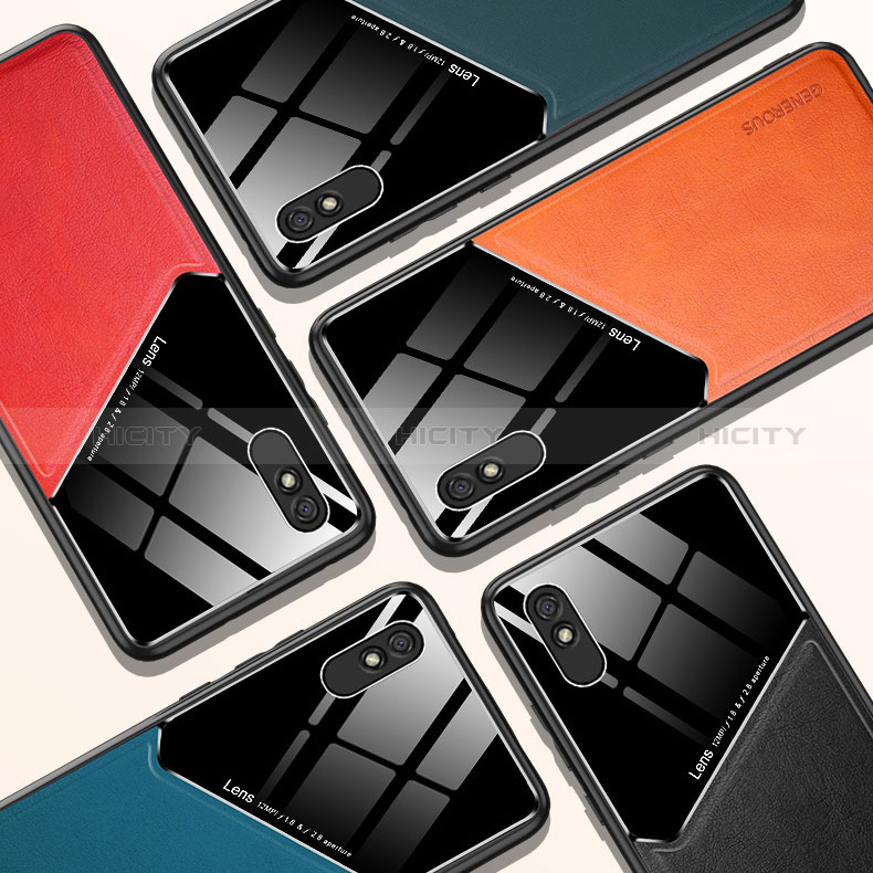 Custodia Silicone Morbida In Pelle Cover con Magnetico per Xiaomi Redmi 9AT