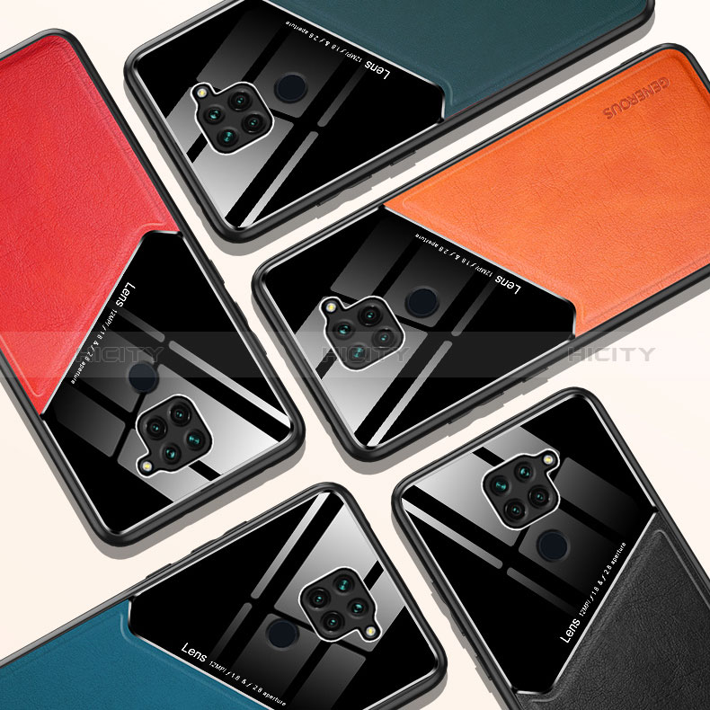 Custodia Silicone Morbida In Pelle Cover con Magnetico per Xiaomi Redmi Note 9