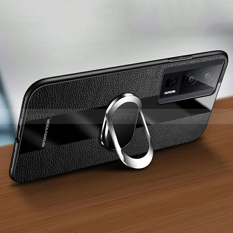 Custodia Silicone Morbida In Pelle Cover con Magnetico S01 per Xiaomi Poco F5 Pro 5G