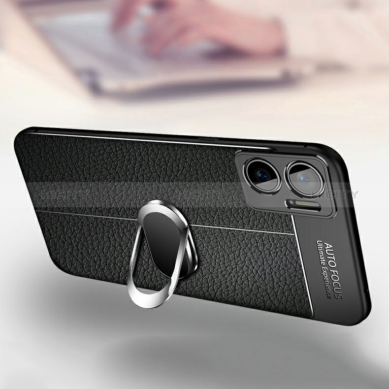 Custodia Silicone Morbida In Pelle Cover con Magnetico S01 per Xiaomi Redmi Note 11E 5G