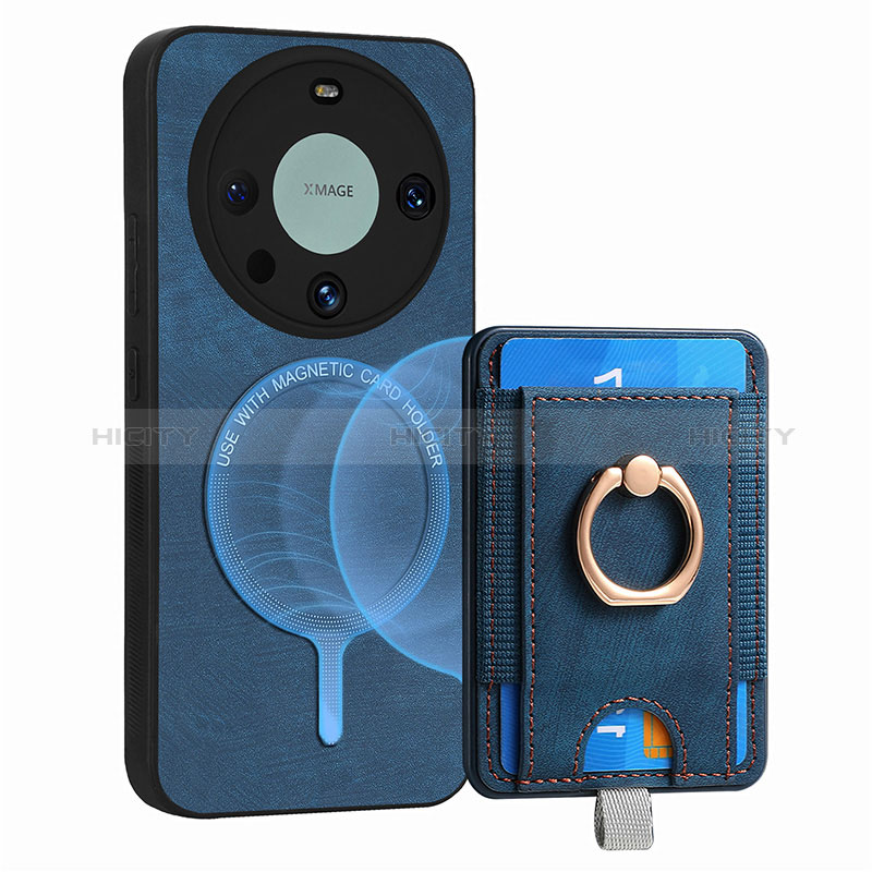Custodia Silicone Morbida In Pelle Cover con Magnetico S01D per Huawei Mate 60