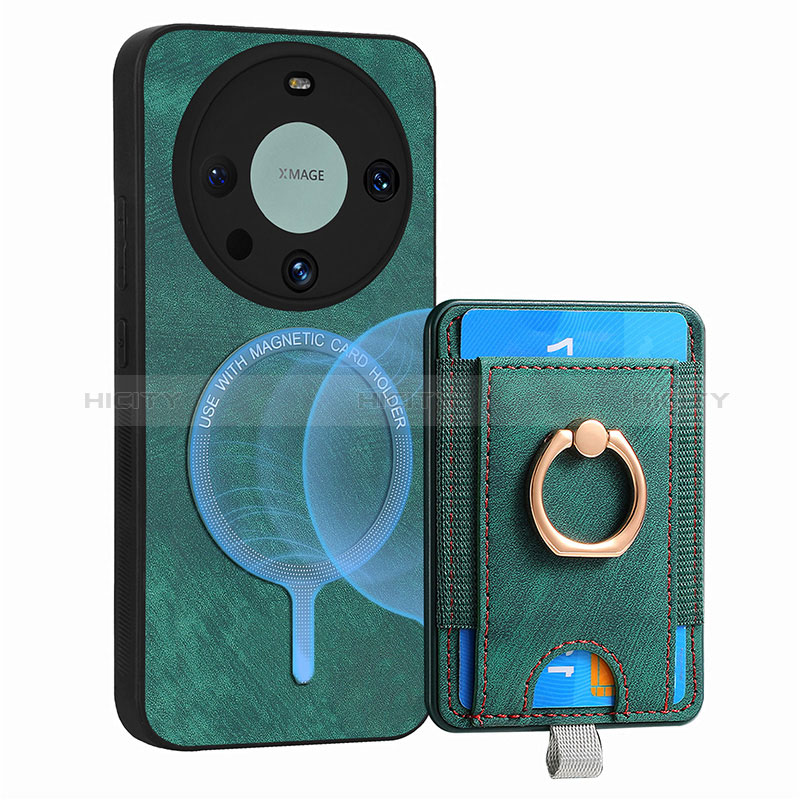 Custodia Silicone Morbida In Pelle Cover con Magnetico S01D per Huawei Mate 60