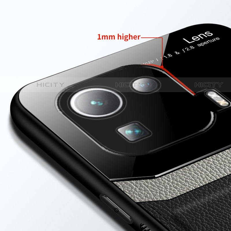 Custodia Silicone Morbida In Pelle Cover con Magnetico S02 per Xiaomi Mi 11 Pro 5G
