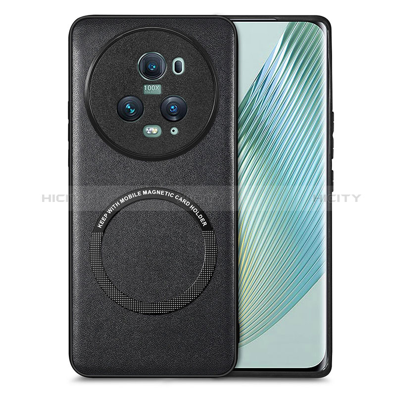 Custodia Silicone Morbida In Pelle Cover con Magnetico S02D per Huawei Honor Magic5 Pro 5G