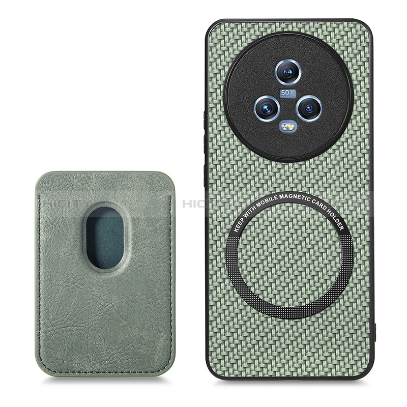 Custodia Silicone Morbida In Pelle Cover con Magnetico S03D per Huawei Honor Magic5 5G