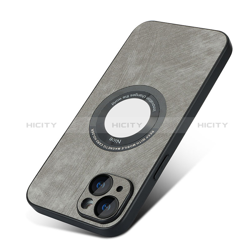 Custodia Silicone Morbida In Pelle Cover con Magnetico S07D per Apple iPhone 14