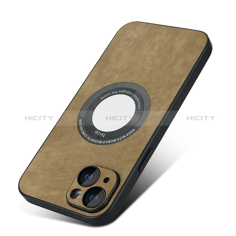 Custodia Silicone Morbida In Pelle Cover con Magnetico S07D per Apple iPhone 14 Plus