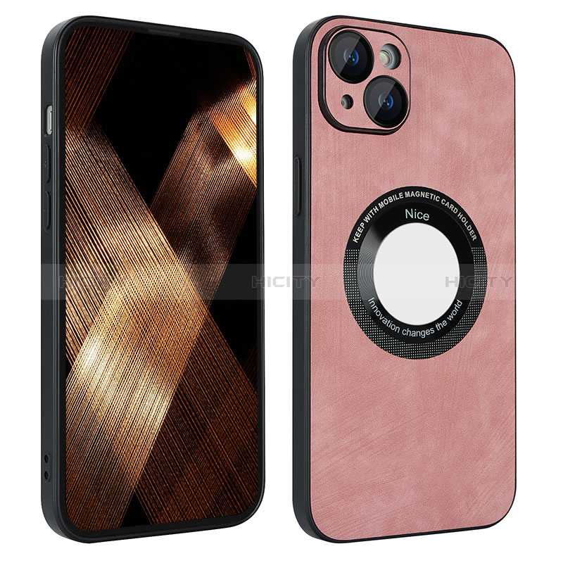 Custodia Silicone Morbida In Pelle Cover con Magnetico S14D per Apple iPhone 13